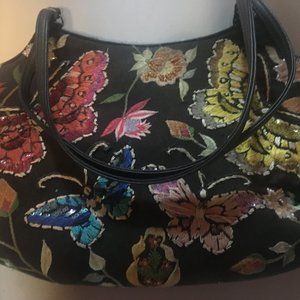 Santi Embroidered Butterfly Bag